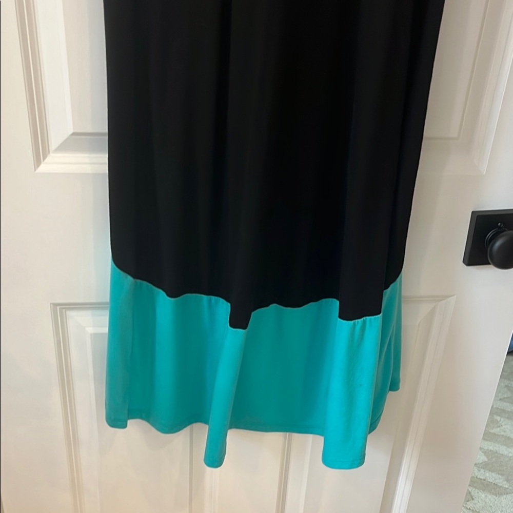 George Blue and Black Sleeveless Dress - Picture 7 of 8